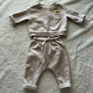 GAP Baby Cozy Sherpa Lined 2-Piece Outfit